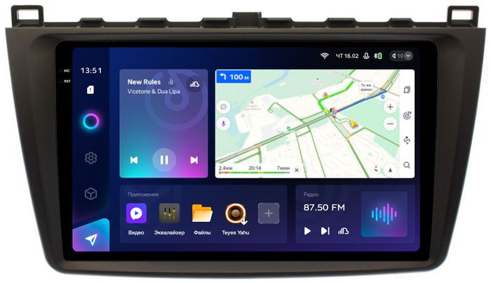 Магнитола для Mazda 6 GH 2007-2012 - Teyes CC3-2K QLed Android 10, ТОП процессор, SIM-слот, CarPlay