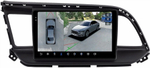 Магнитола для Hyundai Elantra 6 2018-2020 (штатная КЗВ) - FarCar BX1159M-360 монитор 9.5" 2K QLED на Android 13, 6Гб+128Гб, CarPlay, 4G SIM-слот, 4 камеры в комплекте
