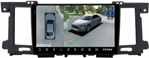 Магнитола для Nissan Patrol Y62, Infiniti QX56/QX80 2010-2017 (поддержка Bose и 360, рамка тип 1) - Teyes CC3-2K-360 на Android 10, 2K QLED, 6Гб+128Гб, CarPlay, 4G SIM-слот, 4 камеры в комплекте
