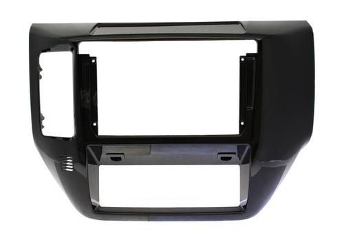Комплект рамки с разъёмами 9" Nissan Patrol Y61 2004-2010 большая черный глянец