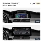 Магнитола для BMW 5 E60 2008-2010 CIC - Teyes LUX ONE 360 монитор 12.3" 2K QLED на Android 10, 6/128Гб, CarPlay, 4G SIM-слот, 4 камеры в комплекте