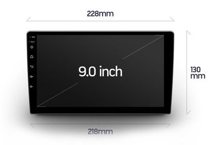Магнитола для 9" рамки - Kuberg OL QLed, Android 13, ТОП процессор, CarPlay, SIM-слот