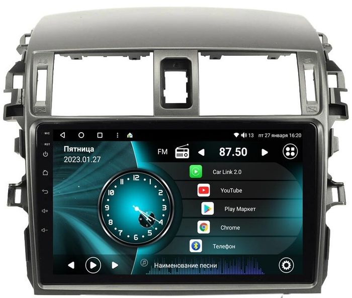 Магнитола для Toyota Corolla E150 2007-2012 (большая рамка) - Vaycar VA77-0063 на Android 13, 8-ядер, 4G SIM-слот