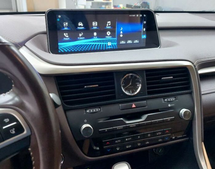 Магнитола для Lexus RX200t, RX300, RX350, RX450h 2015-2019 AL20 (взамен 12" экрана, без 360) - RDL-LEX-RX15-High монитор 12.3" на Android 13, 8/128Гб, CarPlay, 4G SIM-слот