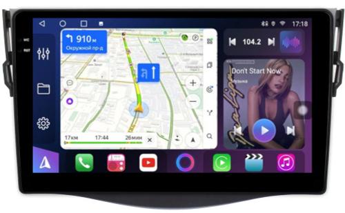 Магнитола для Toyota RAV4 3 2005-2012, Vanguard - FarCar 018-9M монитор 9.5" QLED на Android 14, TS18, CarPlay, 4G SIM-слот