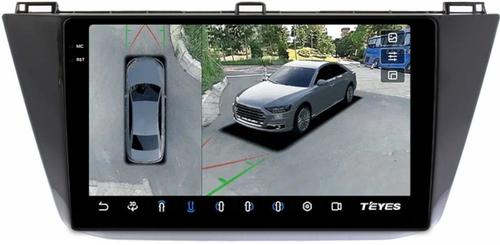 Магнитола для Volkswagen Tiguan 2 2016-2023 (без блока в бардачке) - Teyes CC3-2K-360 монитор 10.36" 2K QLED на Android 10, Быстрая, CarPlay, 4G SIM-слот, 4 камеры в комплекте