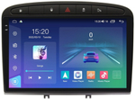 Магнитола для Peugeot 308 2007-2014, 408 2012-2022 (рамка черная)- Parafar PF081RN2K-B на Android 13, QLED+2K, ТОП процессор, 4Гб+32Гб, CarPlay, 4G SIM-слот