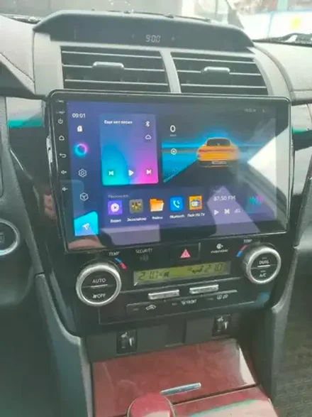 Магнитола для Toyota Camry 50 2011-2014 (рамка черная глянцевая 10) - Teyes CC3L на Android 10, 8-ядер, CarPlay, 4G SIM-слот