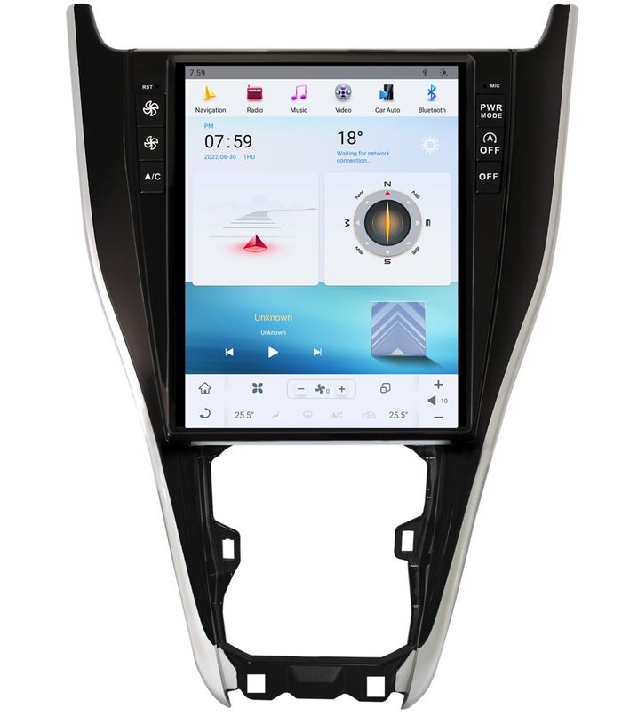 Магнитола для Toyota Harrier XU60 2013-2020 (поддержка JBL и 360, тест) - Kuberg ZF-1255-Q6 вертикальный экран 12.4" в стиле "Тесла" на Android 11, CarPlay, 4G SIM-слот