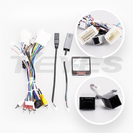 Проводка для установки магнитолы в Mitsubishi 2012-2022 (CAN SS, CAM, 360, AMP, CLIM, AUTO)