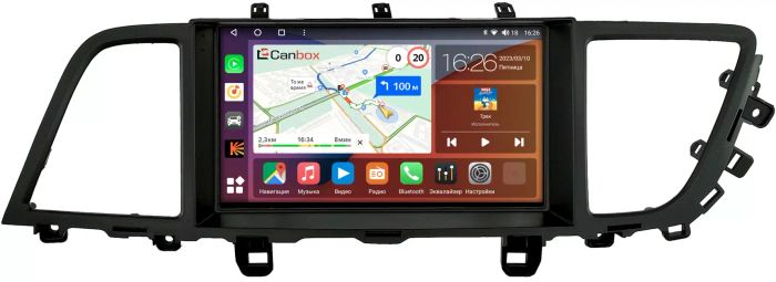 Магнитола для Hyundai Genesis 2014-2017 - Canbox 9-0301 Qled, Android 10, Быстрая, SIM-слот