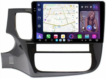 Магнитола для Mitsubishi Outlander 3 2012-2022 (левый руль) - FarCar GX10-7163 монитор 10.36" 2K QLED на Android 14, TS20, 6+128Гб, CarPlay, 4G SIM-слот