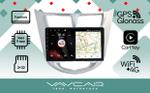 Магнитола для Hyundai Solaris (рамка серебро) 2010-2016 - Vaycar VA23-0067 на Android 13, 4G SIM-слот