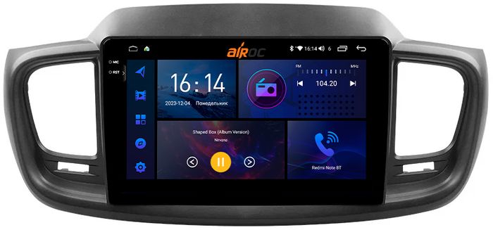 Магнитола для KIA Sorento Prime 2015+ (UM) - AIROC 2K RI-2317 Android 12, QLed+2K, ТОП процессор, 8/128Гб, CarPlay, SIM-слот
