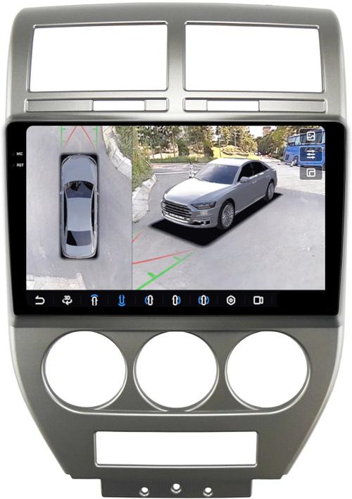 Магнитола для Jeep Compass 2006-2010 - FarCar BX10-360-9615 монитор 10.36" 2K QLED на Android 13, 6Гб+128Гб, CarPlay, 4G SIM-слот, 4 камеры в комплекте
