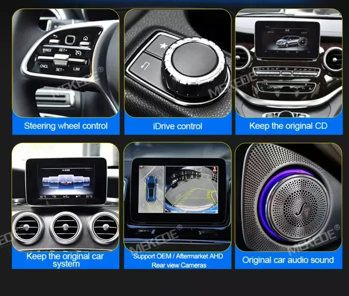 Магнитола для Mercedes-Benz ML (W166), GL (X166) 2011-2015 - Kuberg MKD-M9001 монитор 9" на Android 10, SIM-слот, 4ГБ-64ГБ