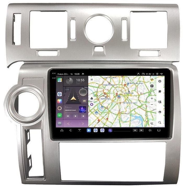 Магнитола для Hummer H2 2002-2009 - Kuberg EW-9298 QLed+2K, Android 13, TS20, CarPlay, 4G SIM-слот