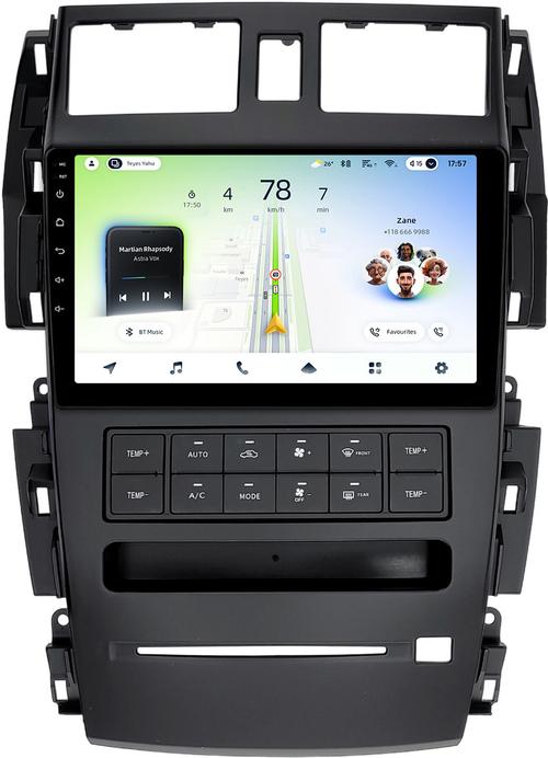 Магнитола для Nissan Teana J31 2003-2008 (большая рамка) - Teyes CC4L монитор 9" IPS на Android 14, Быстрая, Snapdragon 662, CarPlay, 4G SIM-слот
