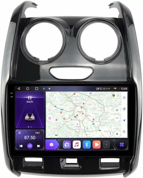 Магнитола для Renault Duster 2015-2020, Lada Largus 2021+ - Kuberg OL-9115-2 QLed+2K, Android 12, TS10, CarPlay, 4G SIM-слот