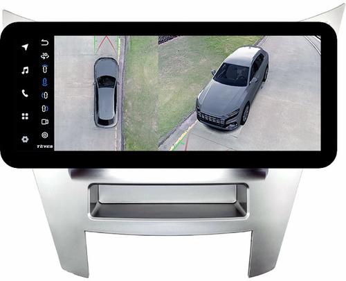 Магнитола для Subaru Legacy 5, Outback 4 2009-2014 (левый руль, рамка серебро) - Teyes LUX ONE 360 монитор 12.3" 2K QLED на Android 10, 6+128Гб, CarPlay, 4G SIM-слот, 4 камеры в комплекте