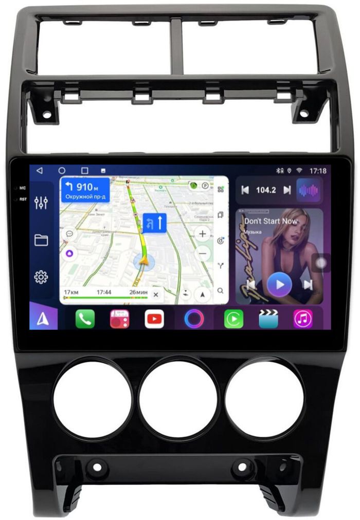 Магнитола для Lada Priora 2013-2018 - FarCar S500-TS10 монитор 9.5" QLED на Android 14, Быстрая, CarPlay, 4G SIM-слот
