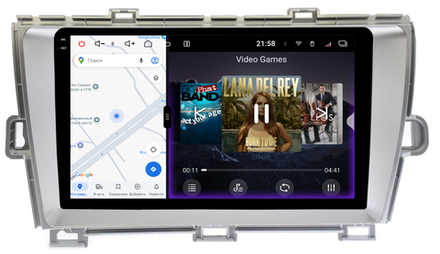 Магнитола для Toyota Prius 30 2009-2016 (левый руль) - Redpower 85189S PRO/PROmax ТОП звук, 2K QLED, Android 14, CarPlay, 4G SIM-слот