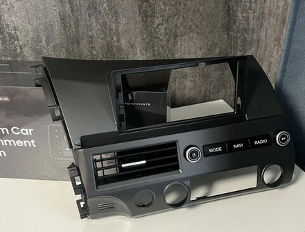 Магнитола для Honda Civic 8 4d 2005-2012 (левый руль, рамка LUX) - FarCar монитор 12.3" 2K QLED на Android 14, TS10, CarPlay, 4G SIM-слот