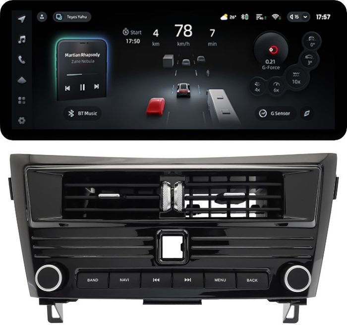 Магнитола для Nissan Qashqai J11, X-Trail T32 2014-2020 - Teyes CC4PRO монитор 12.3" 2K QLED + рамка LUX, Android 13, Быстрейшая, Snapdragon 778G, ИИ, CarPlay, DSP, 4G SIM-слот