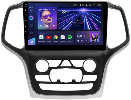 Магнитола для Jeep Grand Cherokee WK2 2013-2022 (взамен ШГУ 8.4", рамка большая) - Teyes CC3L монитор 9" IPS на Android 10, 8-ядер, CarPlay, 4G SIM-слот