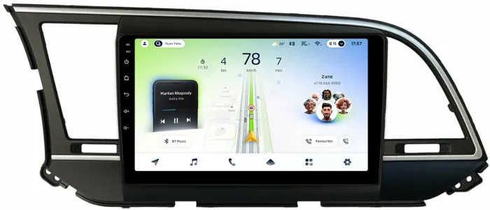 Магнитола для Hyundai Elantra 6 2016-2018 (штатная КЗВ, рамка тип 1) - Teyes CC4L монитор 9" IPS на Android 14, Snapdragon 662, CarPlay, 4G SIM-слот