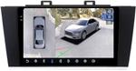 Магнитола для Subaru Outback 5, Legacy 6 2014-2020 - FarCar BX557M-360 монитор 9.5" 2K QLED на Android 13, 6Гб+128Гб, CarPlay, 4G SIM-слот, 4 камеры в комплекте