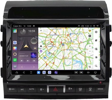 Магнитола для Toyota Land Cruiser 200 2007-2015 (климат на ШГУ) - Kuberg SF-1620-3-ABC QLed+2K, Android 13, TS20, CarPlay, 4G SIM-слот