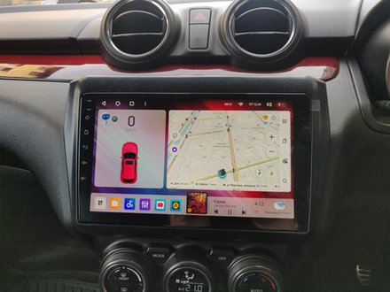 Магнитола для Suzuki Swift 5 2016-2023 (рамка матовая 9) - Teyes CC3L на Android 10, 8-ядер, CarPlay, 4G SIM-слот