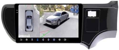 Магнитола для Toyota Aqua 2011-2021 - FarCar BX9-360-9530 монитор 9.5" 2K QLED на Android 13, 6Гб+128Гб, CarPlay, 4G SIM-слот, 4 камеры в комплекте
