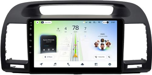Магнитола для Toyota Camry 30 2001-2006 (рамка черная) - Teyes CC4L монитор 9" IPS на Android 14, Snapdragon 662, CarPlay, 4G SIM-слот