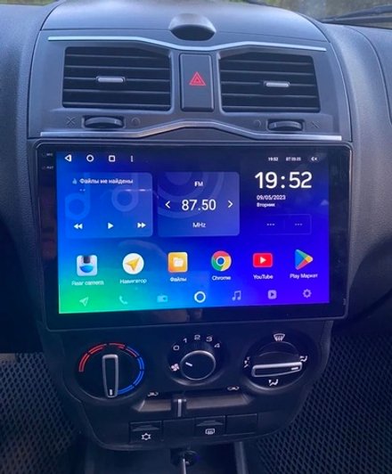Магнитола для Lada Granta 2018+ - FarCar XXL1206M монитор 9.5" 2K QLED на Android 14, TS20, 8+256Гб, CarPlay, 4G SIM-слот