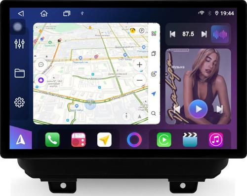 Магнитола для Jeep Wrangler 4 JL 2018+ - FarCar BX877 монитор 13" 2K QLED на Android 13, TS10, 6+128, CarPlay, 4G SIM-слот
