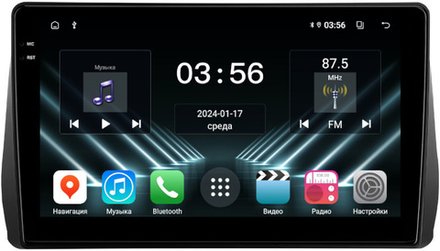 Магнитола для Toyota Wish 2 2009-2017 - FarCar DX10-9538 монитор 10.36" IPS на Android 13, 4+64Гб, CarPlay