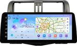 Магнитола для Toyota Land Cruiser Prado 150 2009-2013 (рамка графит) - FarCar монитор 12.3" 2K QLED на Android 14, Быстрая, CarPlay, 4G SIM-слот