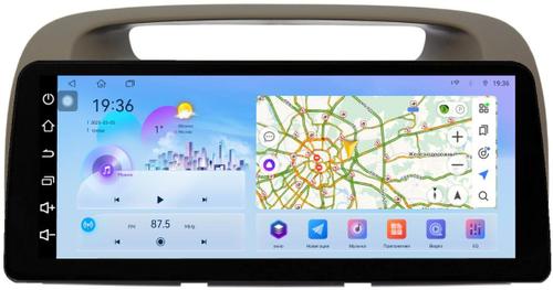 Магнитола для Toyota Camry 30 2001-2006 (рамка оливковая) - FarCar монитор 12.3" 2K QLED на Android 14, TS10, CarPlay, 4G SIM-слот