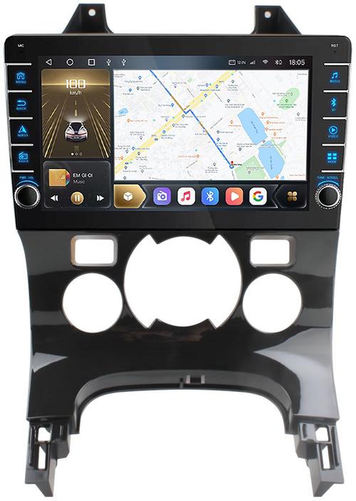 Магнитола для Peugeot 3008 2010-2016 (климат) - Kuberg OL-9965-A (кнопки и крутилки), Android 12, TS10, CarPlay, 4G SIM-слот