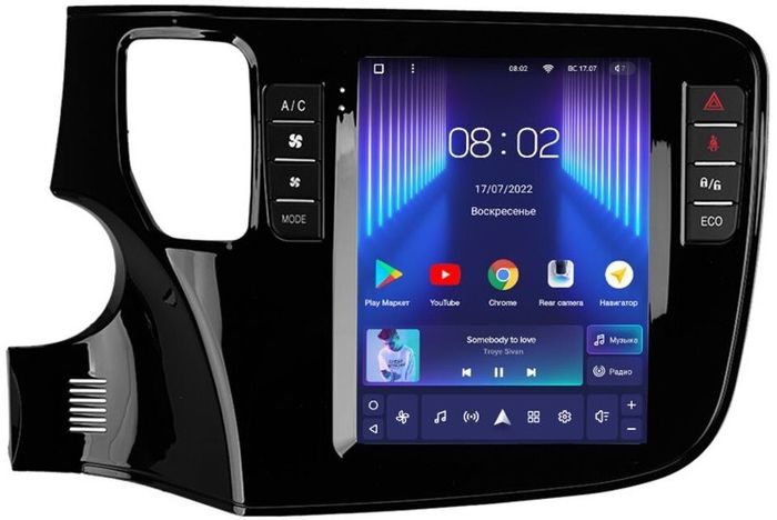 Магнитола для Mitsubishi Outlander 3 2012-2022 - Teyes TPRO 2 монитор 9.7" QLED в стиле "Тесла" на Android 10, TS10, 4G SIM-слот