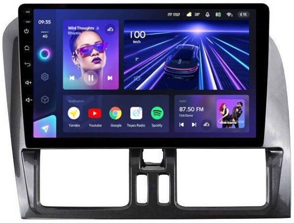 Магнитола для Volvo XC60 2008-2013 - Teyes CC3 Android 10, ТОП процессор, 4/32 Гб, CarPlay, SIM-слот