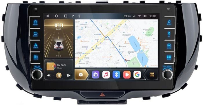 Магнитола для KIA Soul 3 2019+ - Kuberg OL-9742 (кнопки и крутилки), Android 12, TS10,  CarPlay, 4G SIM-слот