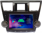 Магнитола для Toyota Highlander 2 2007-2013 XU40 - Airok RM-1122B Android 12, 8-ядер, 4/64Гб, SIM-слот (кнопки + крутилки)