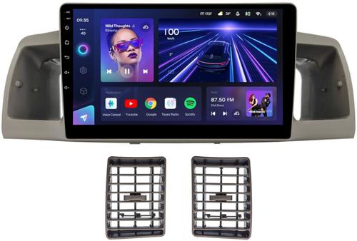 Магнитола для Toyota Corolla 120 2000-2007 (рамка бежевая с воздуховодами) - Teyes CC3 на Android 10, QLED, ТОП процессор, 4Гб+32Гб, CarPlay, 4G SIM-слот