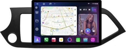Магнитола для KIA Picanto 2 2011-2017 - FarCar BX877 монитор 13" 2K QLED на Android 13, TS10, 6+128, CarPlay, 4G SIM-слот
