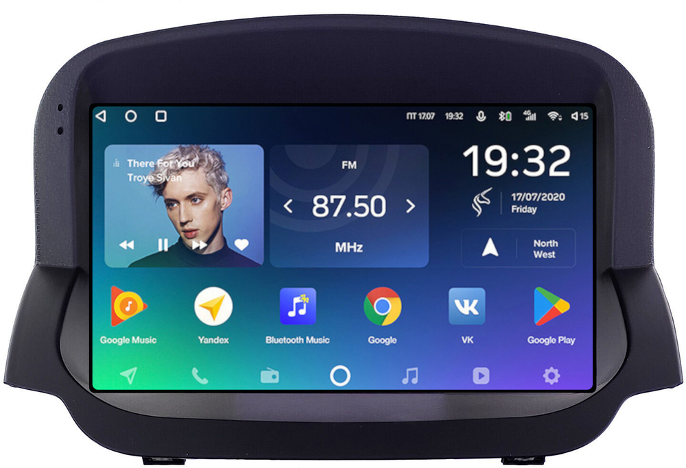 Магнитола для Ford EcoSport 2014-2017 (рамка под кожу) - Teyes CC2 PLUS Android 10, ТОП процессор, 4-64, SIM-слот