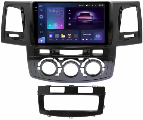 Магнитола для Toyota HiLux 7 2011-2015 - Teyes CC3-2K QLed Android 10, Быстрая, SIM-слот, CarPlay