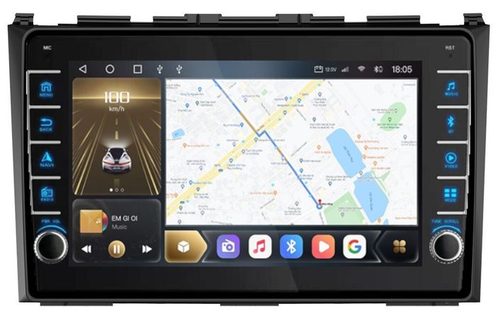 Магнитола для Honda CR-V 2006-2012 - Kuberg OL-9640 (кнопки и крутилки), Android 12, TS10, CarPlay, 4G SIM-слот